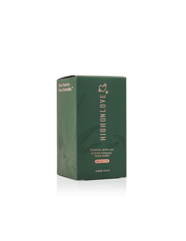Huile de bain sensuelle avec 300 mg de CBD - 100 ml