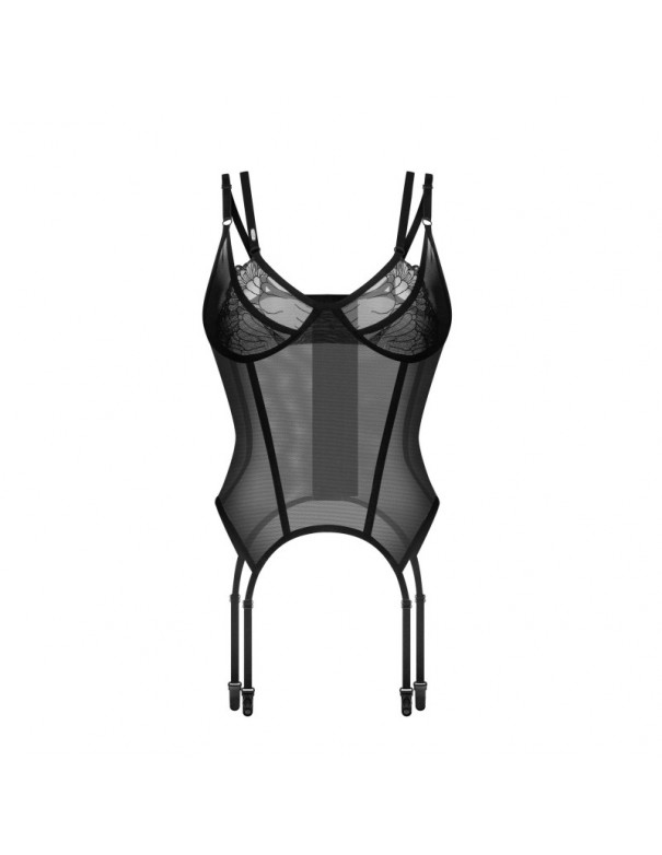 Arrowel corset et string - Noir