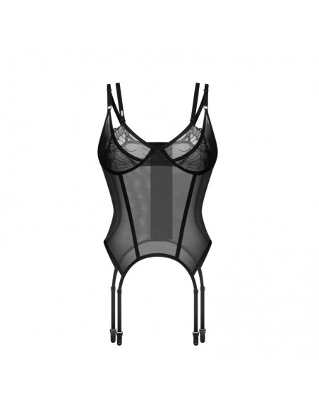 Arrowel corset et string - Noir