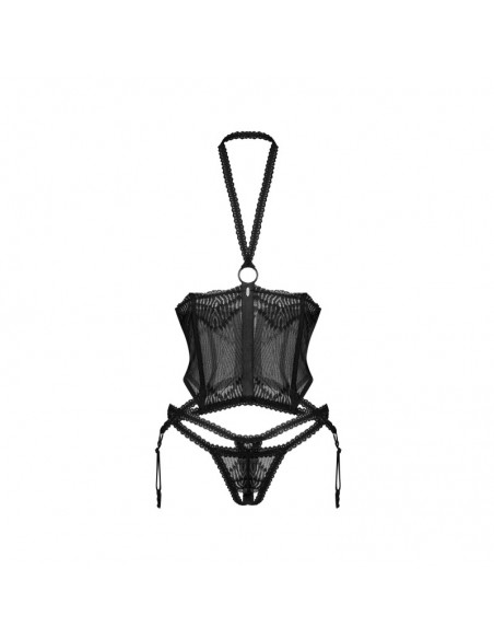 Alliane corset et string - Noirs