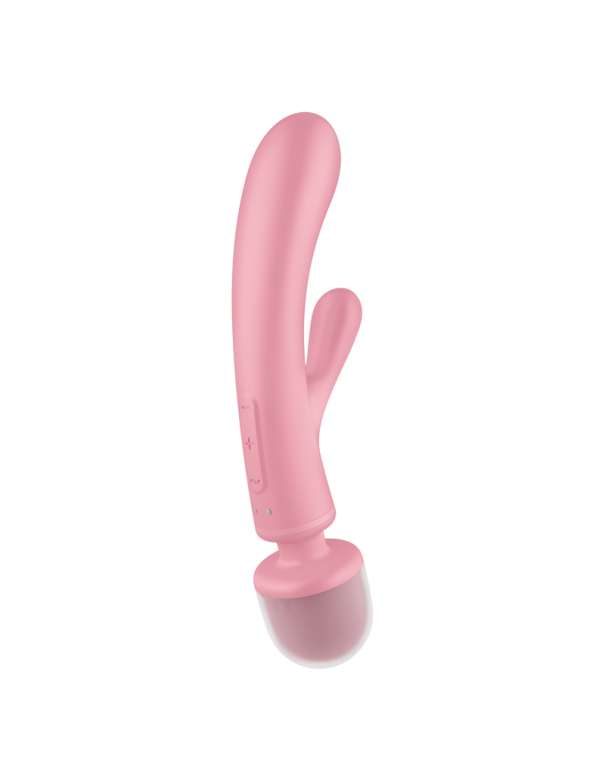 Vibromasseur "Triple Lover Rabbit Wand Pink"