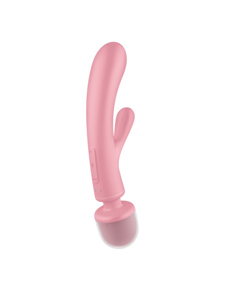 Vibromasseur "Triple Lover Rabbit Wand Pink"
