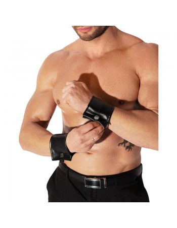 H075 Paires de manchettes de poignet avec fermeture éclair cachée