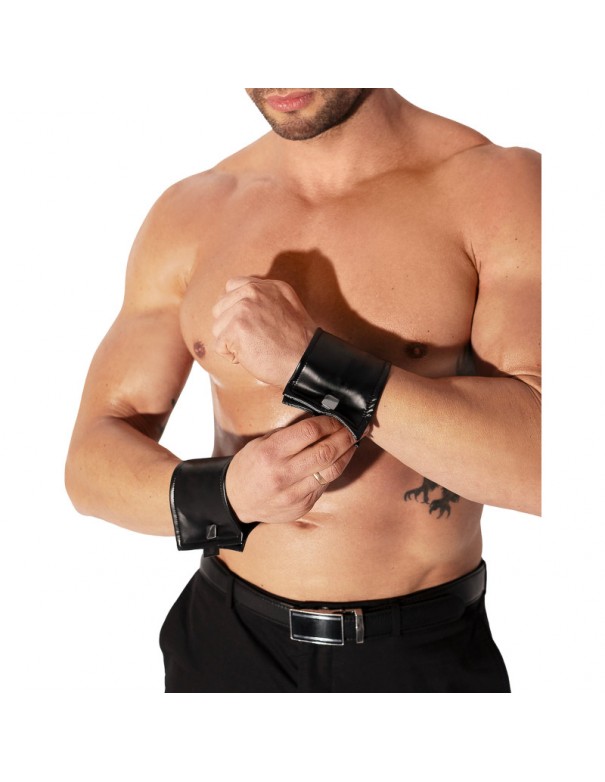 H075 Paires de manchettes de poignet avec fermeture éclair cachée