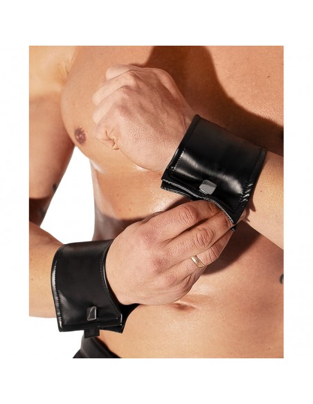 H075 Paires de manchettes de poignet avec fermeture éclair cachée