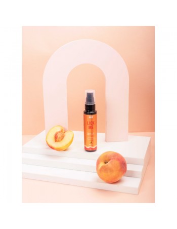Lick me Pêche - Gel chauffant et embrassable