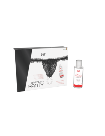Black brazilian panty - String et lubrifiant 2