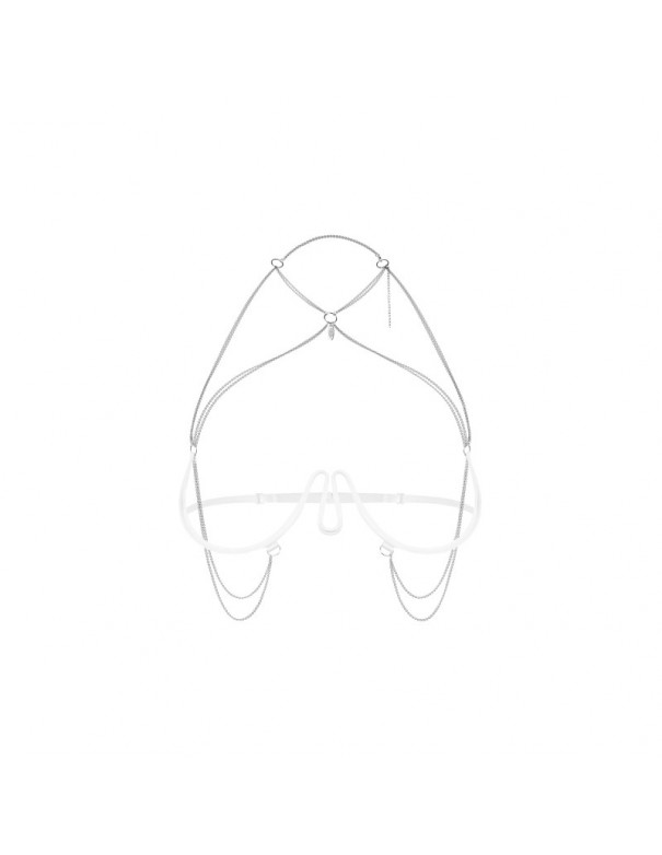Lustique harnais soutien-gorge blanc PREMIUM