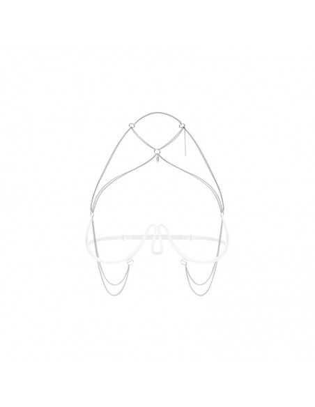 Lustique harnais soutien-gorge blanc PREMIUM