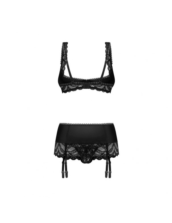 Lecille ensemble ouvert 3 pièces noir