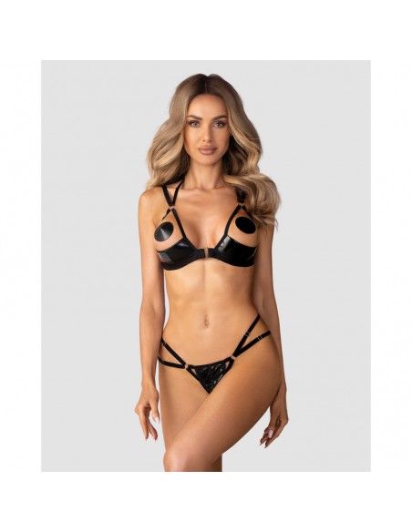 Keira Lise ensemble lingerie ouvert noir