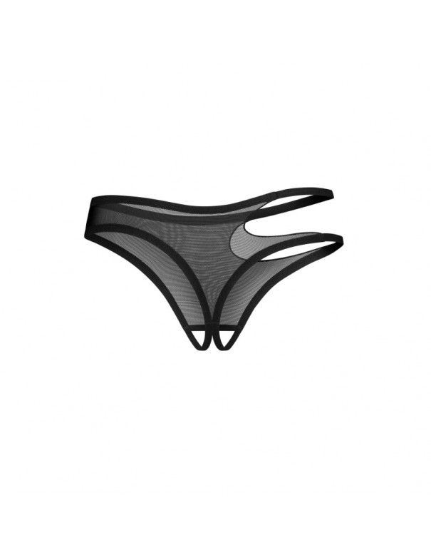 Saturis string ouvert noir