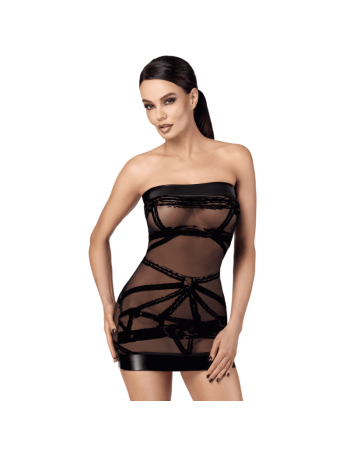 F359 Bondesque Mini robe épaule dénudée