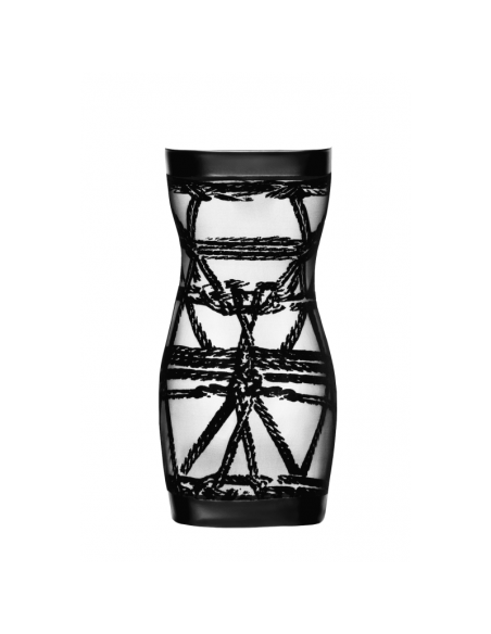 F359 Bondesque Mini robe épaule dénudée