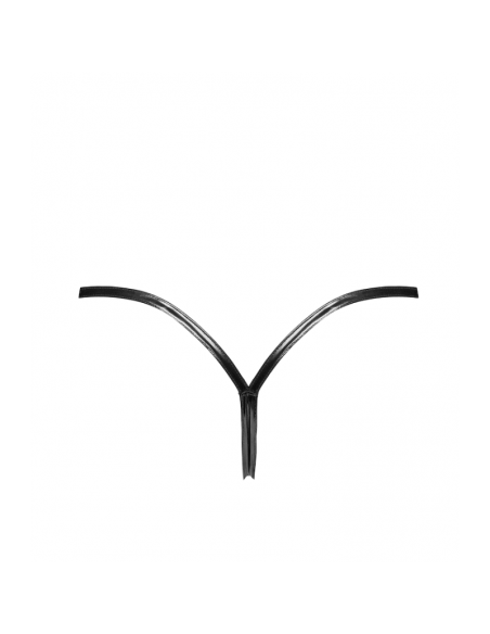 P014 Dominae String en PVC avec fermeture argentée