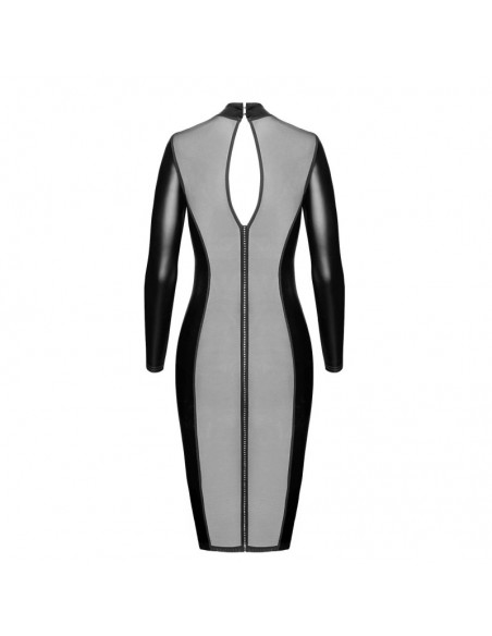 F371 Luxuria robe mi-longue cristal transparente