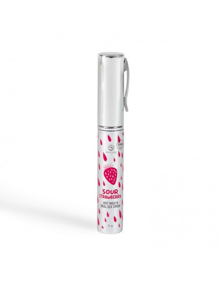 Spray sexe oral à la fraise acide - bouche humide