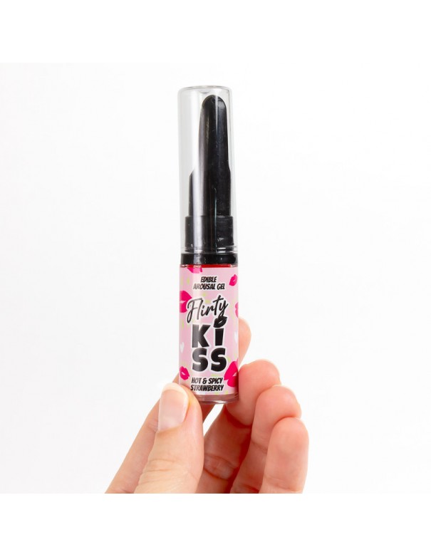 Flirty Kiss - Gels pour sex oral fraise et menthe