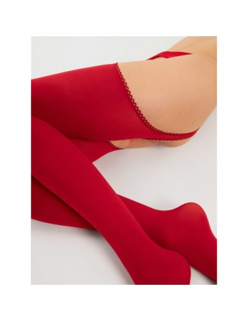 Diavola Bas jarretelles 60 DEN - Rouge