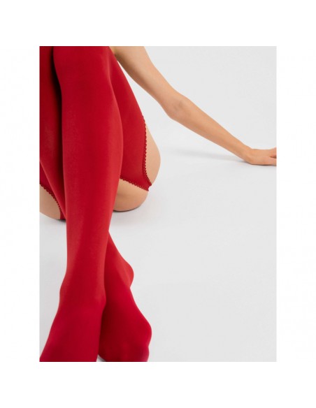 Diavola Bas jarretelles 60 DEN - Rouge
