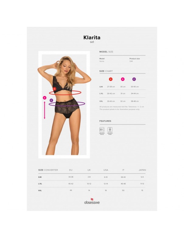 Klarita Ensemble 2 pcs - Noir