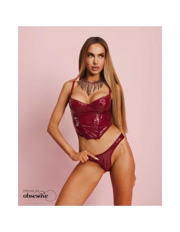 Redya Corset et string rouge 2