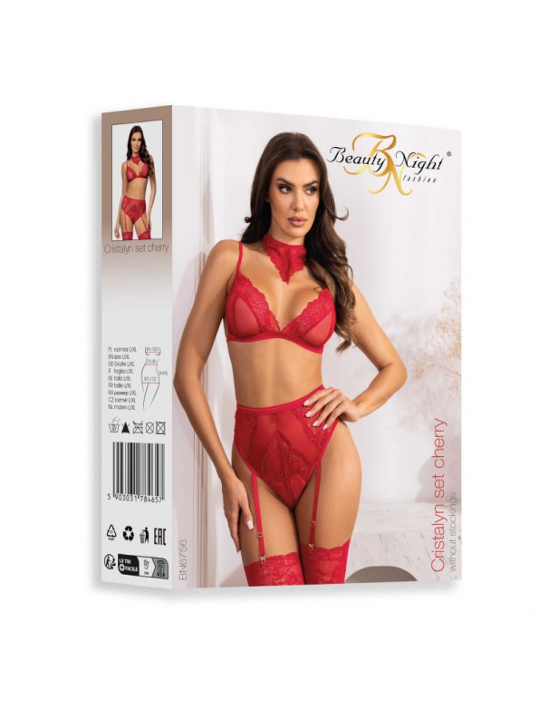 Cristalyn ensemble lingerie - Cherry