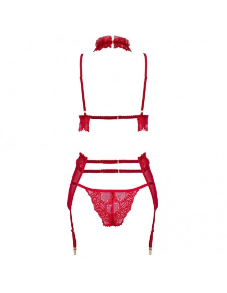 Velvet sin ensemble lingerie - Cherry