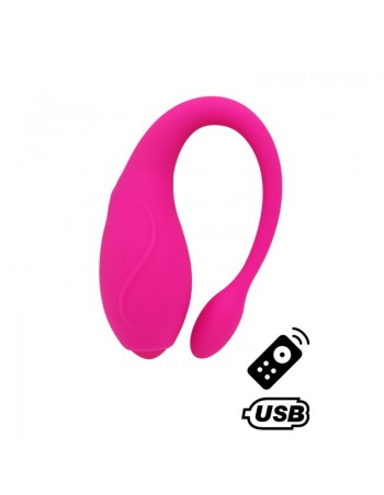 TANDEM Rose, stimulateur pour couple USB avec télécommande en silicone médical 