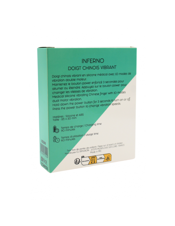 Doigt Vibrant à Double Moteur INFERNO 
