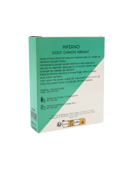 Doigt Vibrant à Double Moteur INFERNO 
