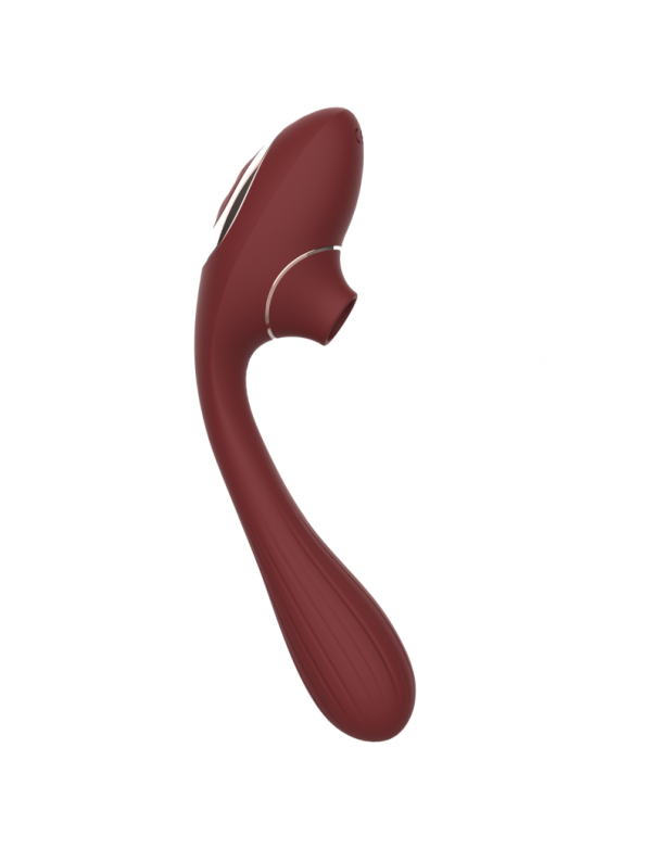 Stimulateur Clitoridien  Vibromasseur Point G 2-en-1 DINA Bordeaux 