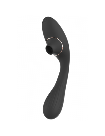 Stimulateur Clitoridien  Vibromasseur Point G 2-en-1 DINA Noir 