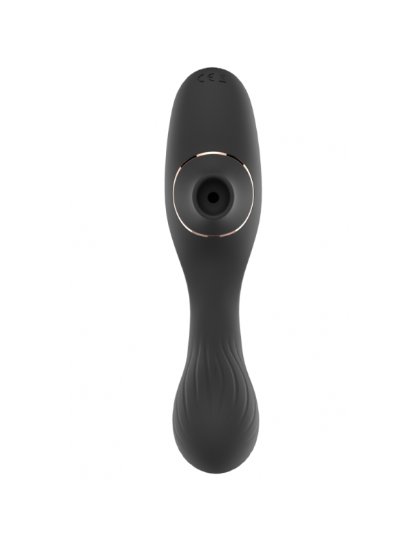 Stimulateur Clitoridien  Vibromasseur Point G 2-en-1 DINA Noir 