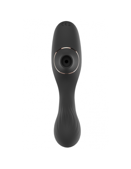 Stimulateur Clitoridien  Vibromasseur Point G 2-en-1 DINA Noir 