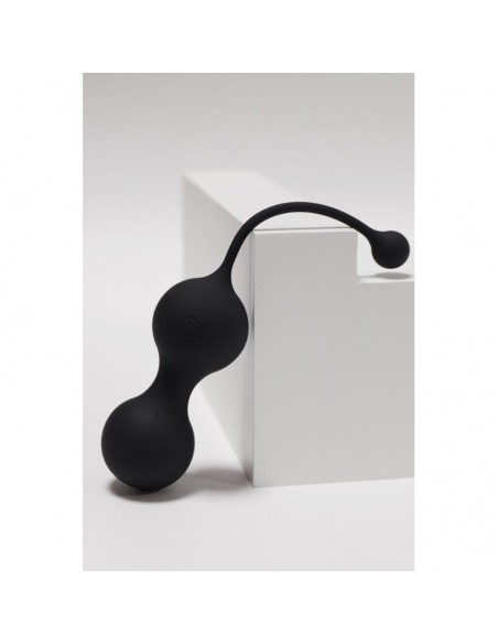 MINA Noir, Boules de Geisha en silicone médical USB avec télécommande 