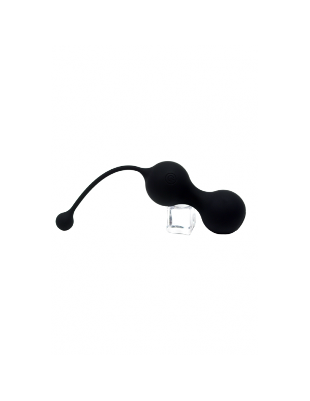 MINA Noir, Boules de Geisha en silicone médical USB avec télécommande 