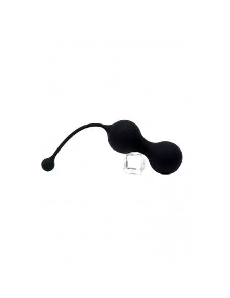 MINA Noir, Boules de Geisha en silicone médical USB avec télécommande 