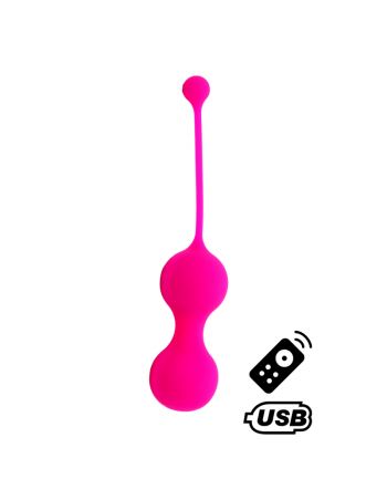 MINA Rose, Boules de Geisha en silicone médical USB avec télécommande 