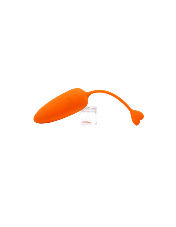 CARROT, Un Œuf vibrant avec télécommande, couleur et forme Carotte en silicone médical 