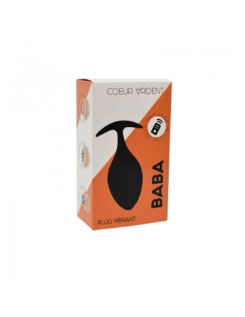 BABA, Plug vibrant anal noir USB, avec télécommande  2