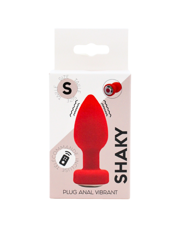 Plug Anal Vibrant Télécommandé SHAKY Rouge