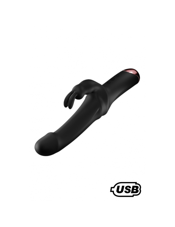 PLAYER, Vibromasseur Rabbit USB, silicone médical doux et lisse, doté de 10 modes de vibration 