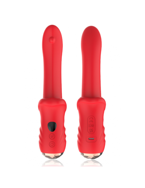 Vibromasseur Rouge Ultra-Souple KISS