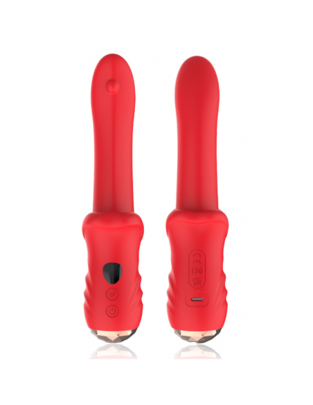 Vibromasseur Rouge Ultra-Souple KISS