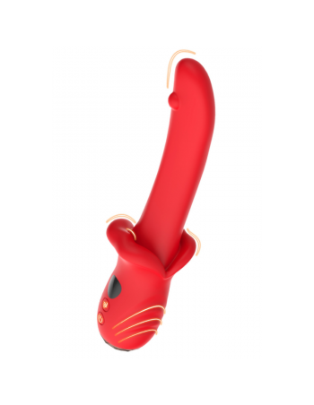 Vibromasseur Rouge Ultra-Souple KISS 2
