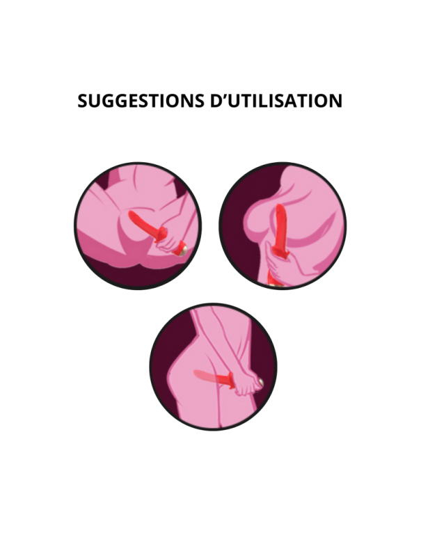 Vibromasseur Rouge Ultra-Souple KISS