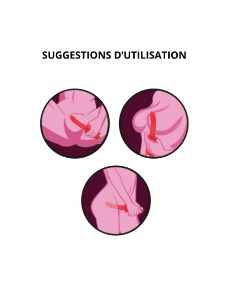 Vibromasseur Rouge Ultra-Souple KISS