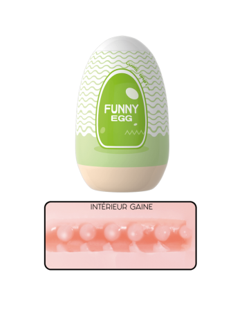Gaine Masturbatrice Réutilisable FUNNY EGG – Design Réaliste Vagin lèvres fines 2
