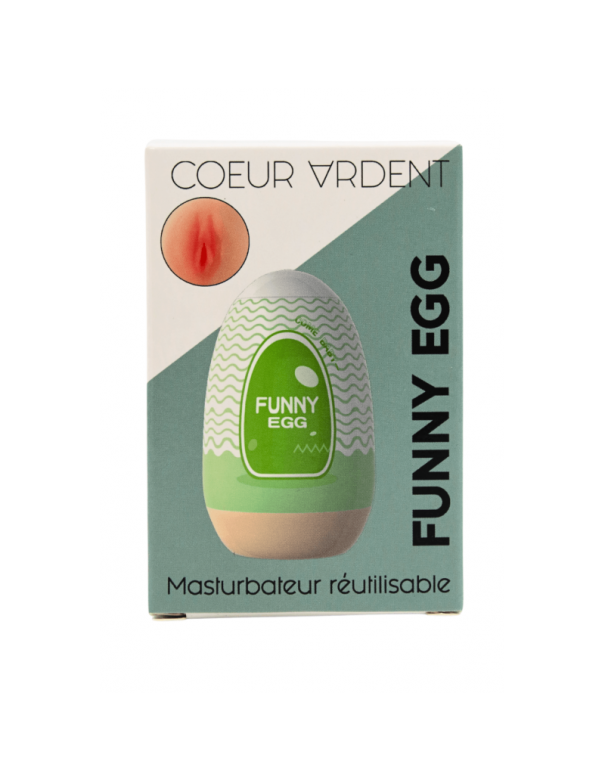 Gaine Masturbatrice Réutilisable FUNNY EGG – Design Réaliste Vagin lèvres fines